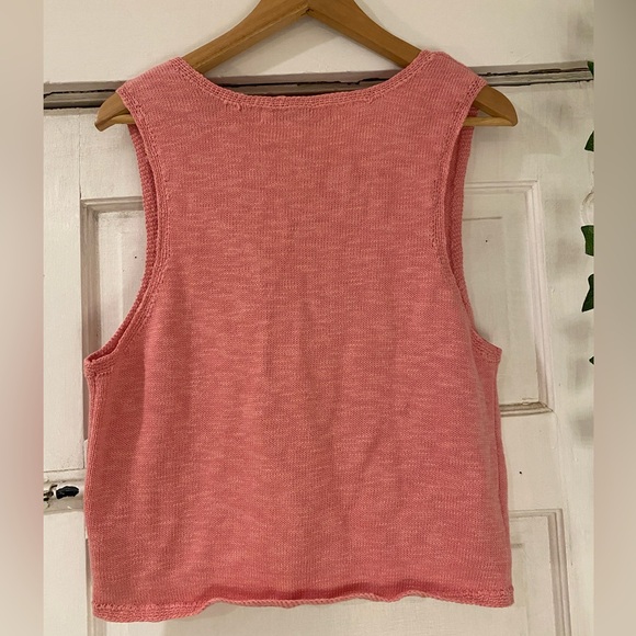 Pink Free People Sweater Vest Tank Women’s Sz S - FP Beach - Picture 4 of 6